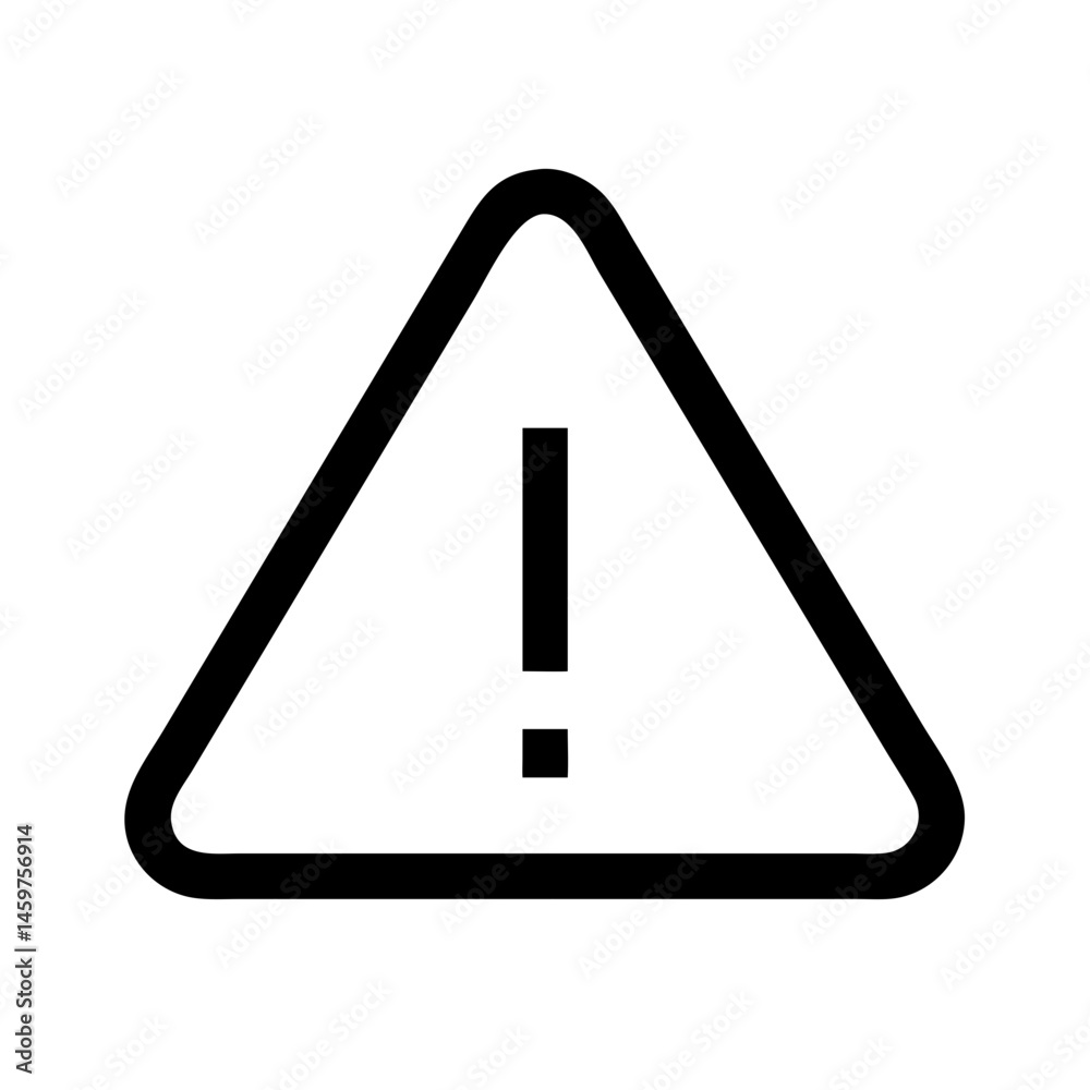 Warning icon vector illustration Warning icon vector illustration
