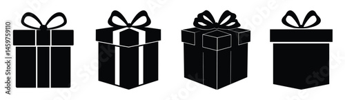 Gift box vector icons, Present and surprise illustration, Downloadable graphics for holiday and celebration designs