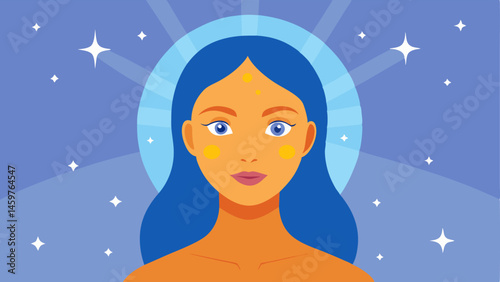 Glowing Skin A radiant face surrounded by sparkling effects to represent the rejuvenating properties of the exosomeinfused serum while soft light highlights the smooth wrinklefree