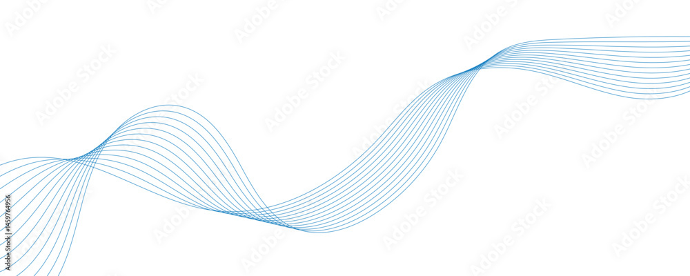 Fototapeta premium abstract blue wave background