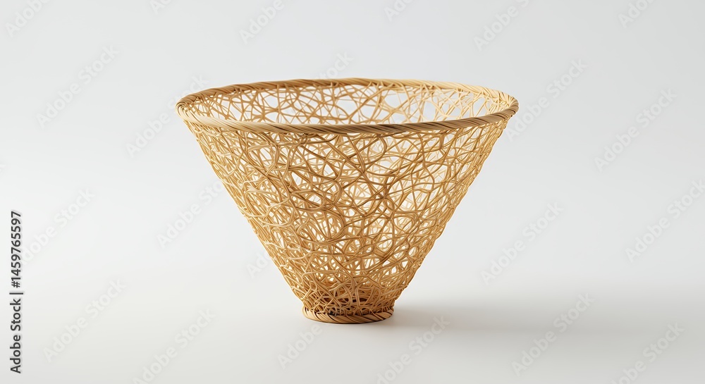 Obraz premium Beige cone shaped decorative object
