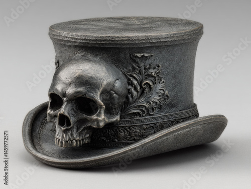 A whimsical top hat with a ...