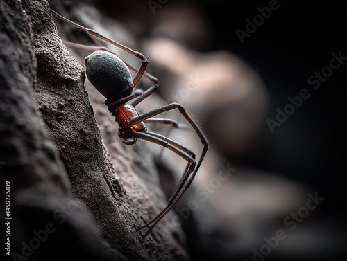 Close-up of a recluse spide...