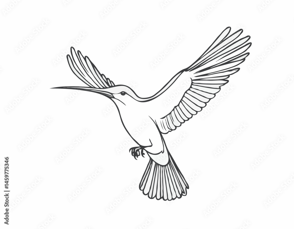 Continuous Line Drawing of a Bird in Flight, Simple and Modern Design for Logos, Tattoos, and Nature-Themed Projects. Continuous Line Drawing of a Bird in Flight, Simple and Modern Design for Logos, Tattoos, and Nature-Themed Projects.