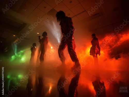 Concert stage shrouded in s...