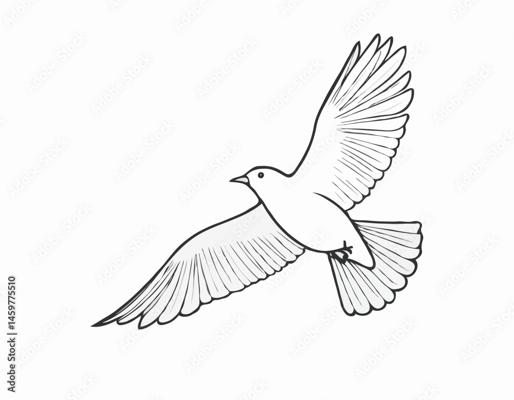 Continuous Line Drawing of a Bird in Flight, Simple and Modern Design for Logos, Tattoos, and Nature-Themed Projects. Continuous Line Drawing of a Bird in Flight, Simple and Modern Design for Logos, Tattoos, and Nature-Themed Projects.