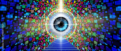 Photos Digital Tyranny as a security concept for mass surveillance oppression and Censo
