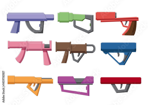 gun design on white background vector