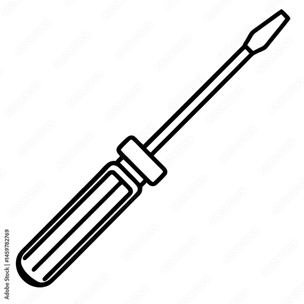 screwdriver line art isolated vector illustration
screwdriver line art isolated vector illustration