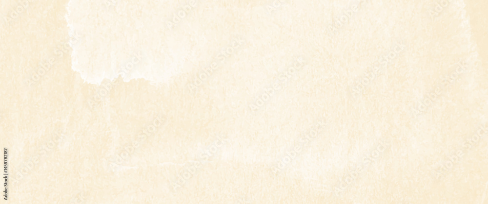 Vector watercolor texture on old paper. Vintage vector illustration for background. Hand drawn beige abstract template for design. Empty blank.