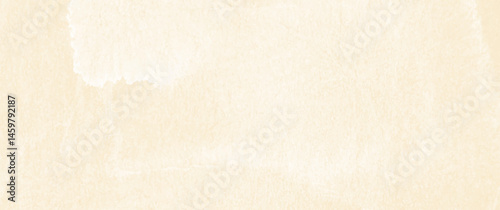 Vector watercolor texture on old paper. Vintage vector illustration for background. Hand drawn beige abstract template for design. Empty blank.