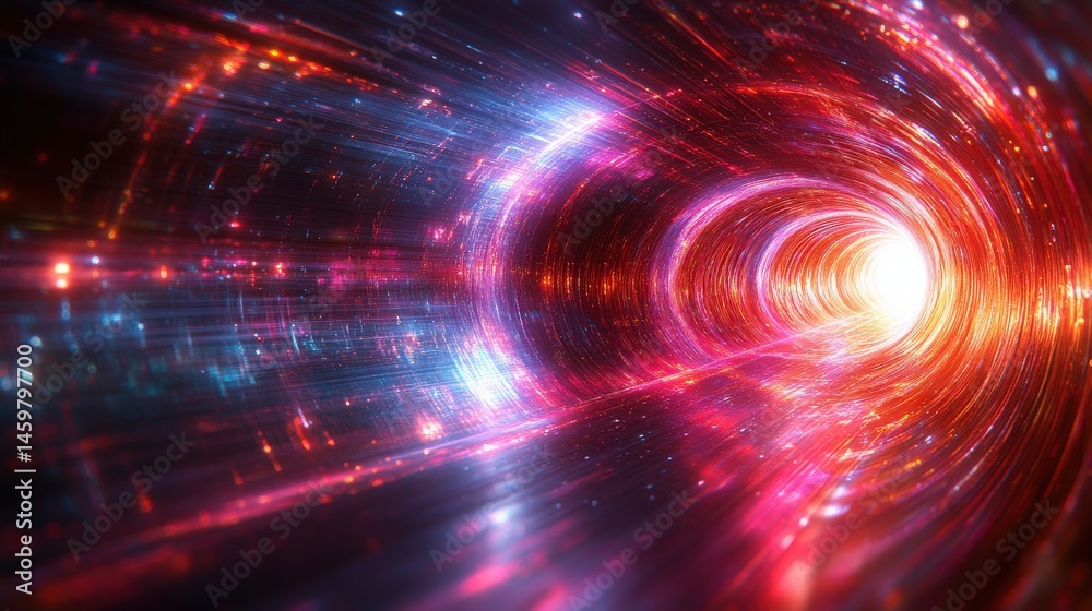 Fototapeta premium Luminous vortex of radiant energies