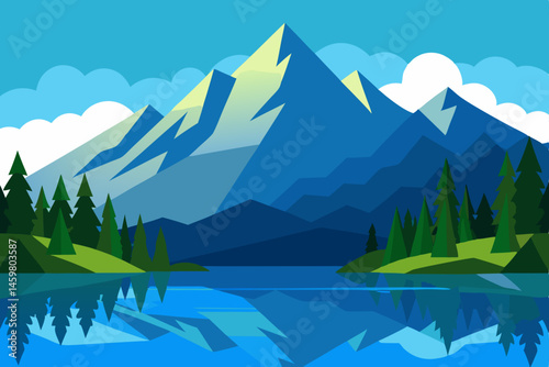 mountain landscape in the mountains