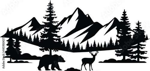 Mountain Metal Wall Decor, Mountain Tree and Cyclist Wall Art, Metal Biker Wall Art, Biker Metal Wall Art, Bicycle Lover Gift, Wall Hangings
ountain Forest Metal Wall Decor, Yard Mountain Range View, 