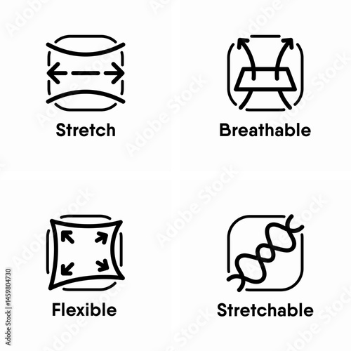 Stretch, Stretchable, Breathable, Flexible information signs