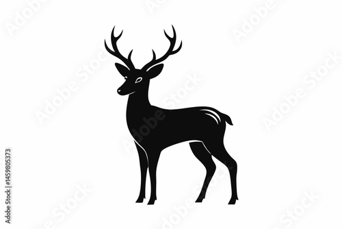 silhouette of a deer
