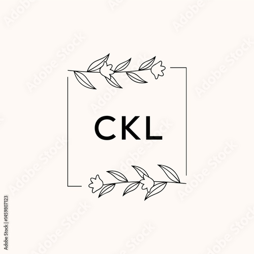 CKL Letter Initial Logo Design Template Vector Illustration photo