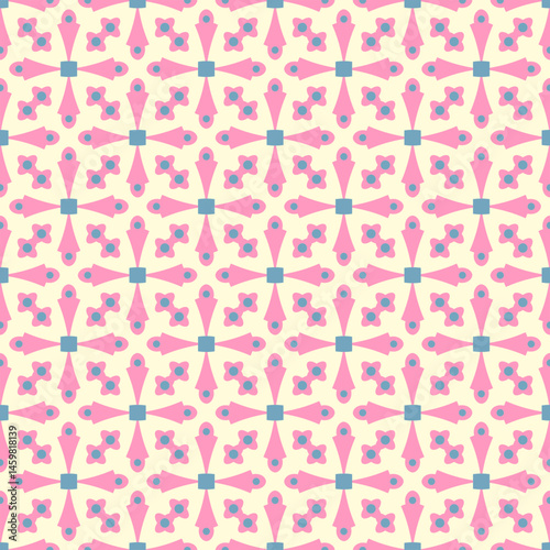 Seamless Colorful Geometric Pattern Design