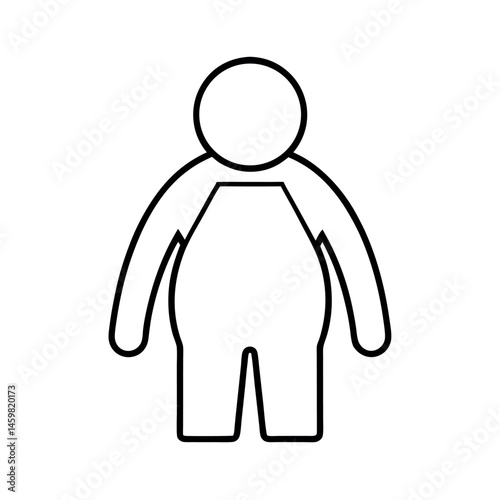 Resin Figure Outline Vector Line Art Drawing