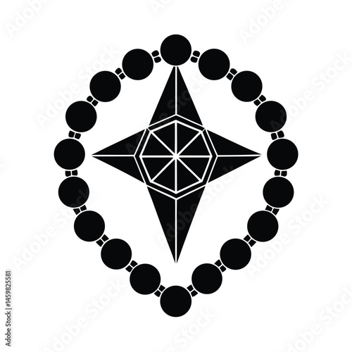 geometric rosary layout