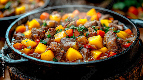 Hearty Country Stew with Root Vegetables