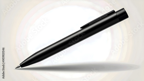 Wallpaper Mural Flat Vector of Black Pen on White Background Torontodigital.ca