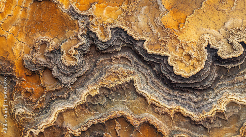 Obraz premium Cracked, sun-baked earth forming intricate patterns in an arid landscape