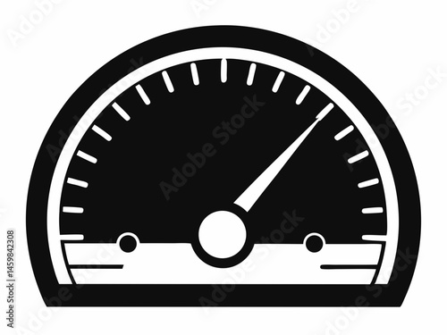 Rev Up Your Designs Speedometer Icon Vector Graphic, Perfect for dashboards