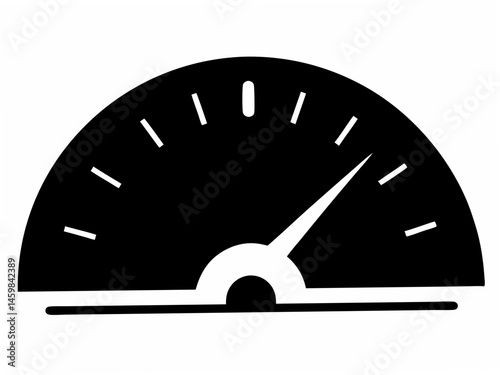 Rev Up Your Designs Speedometer Icon Vector Graphic, Perfect for dashboards