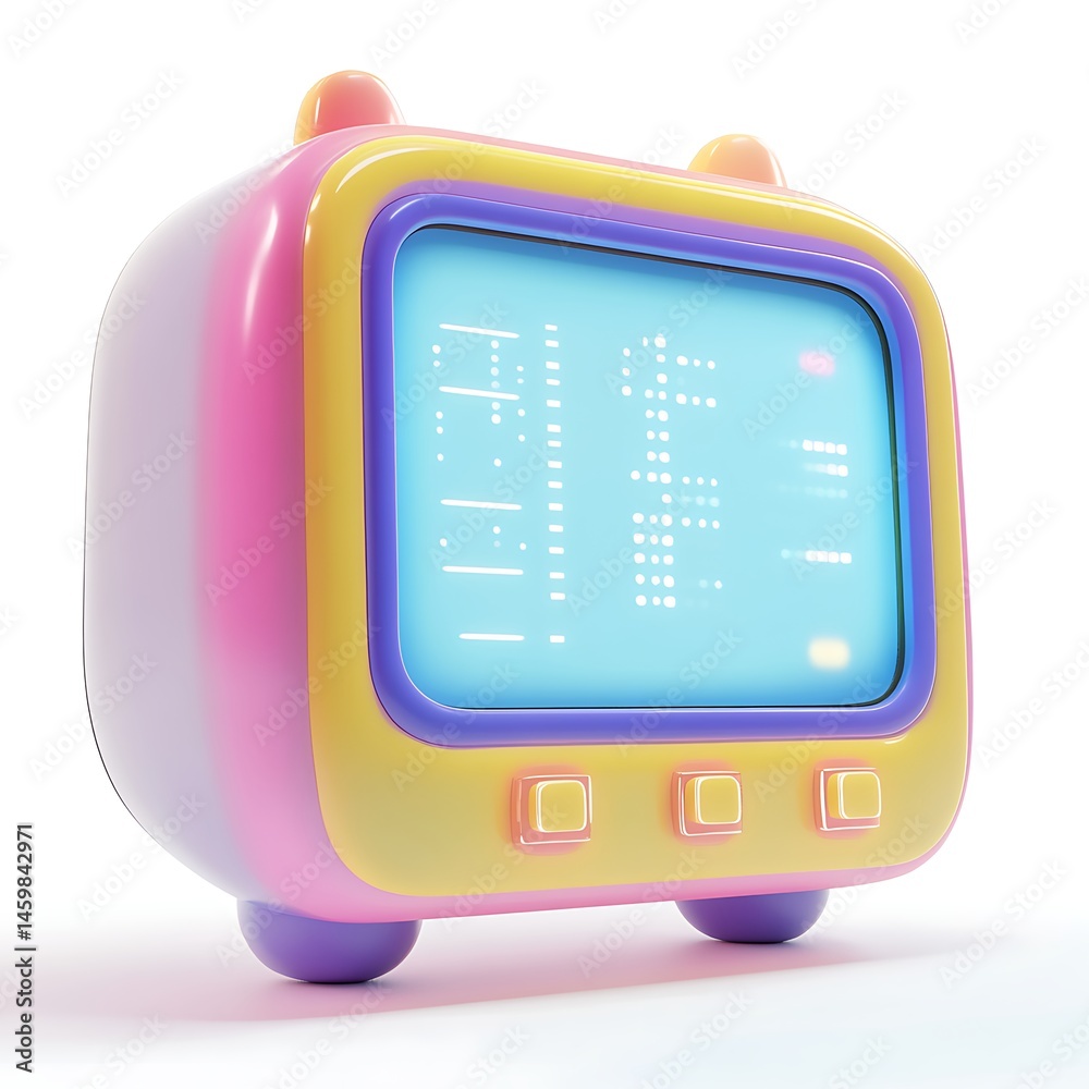 Retro television icon Retro television icon