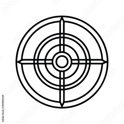 target on white background