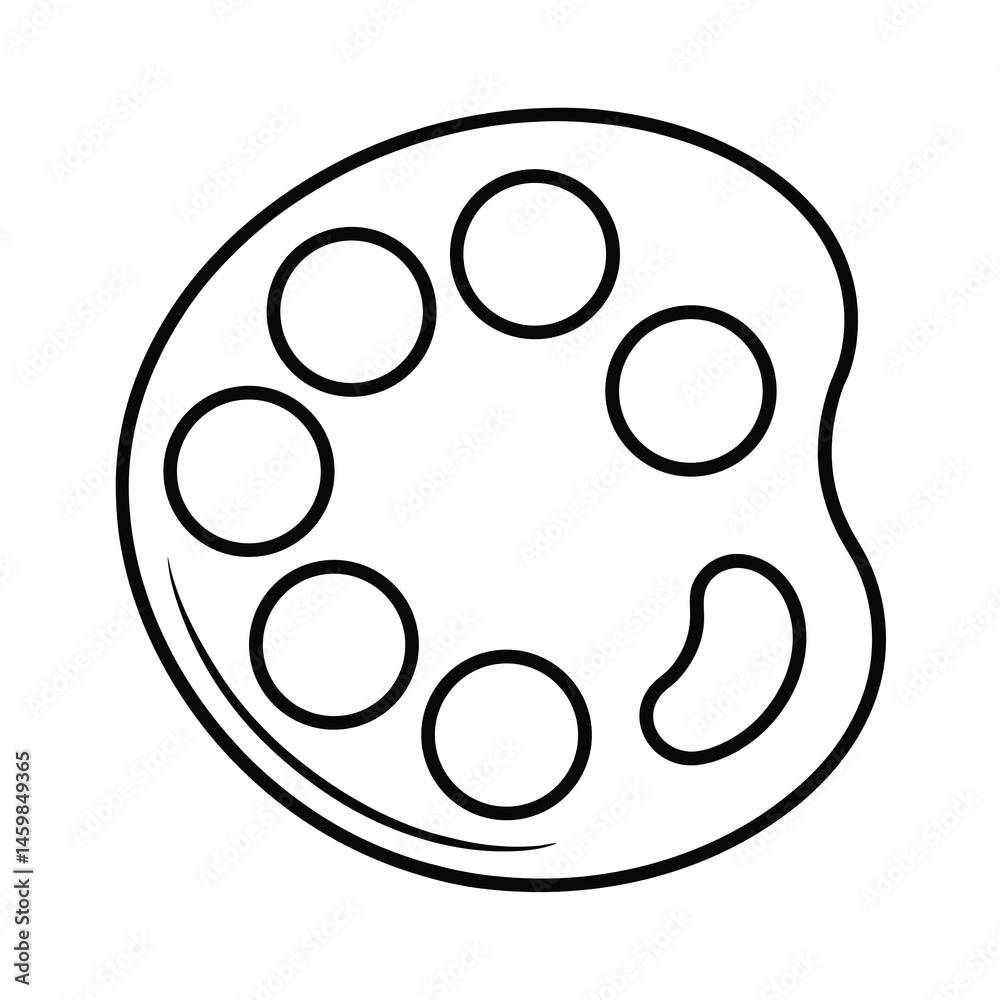 film icon on square internet button film icon on square internet button