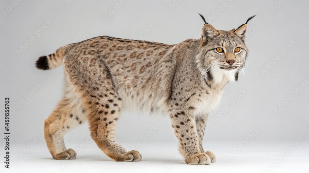 Obraz premium Canada Lynx on studio background