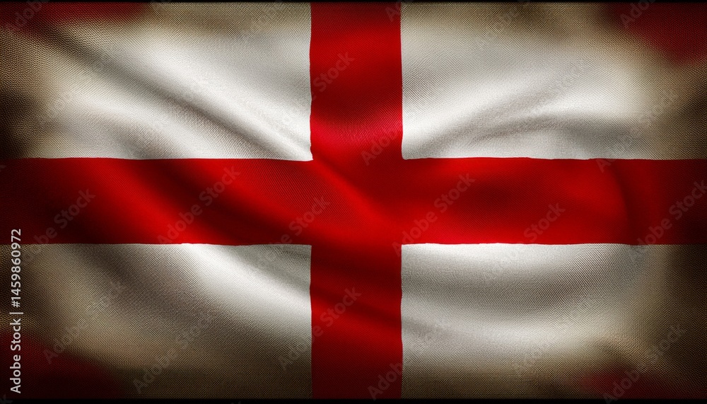 Fototapeta premium Geometric England national flag
