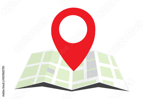 Map pointer with pin