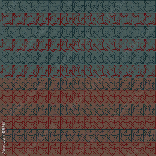 Modern Geometric Fabric Pattern