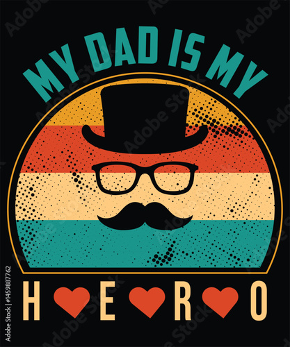 Retro Vintage Father's Day t Shirt Design ,Vintage Father's Day shirt ,happy father's day t shirt, dad t shirt, Father's Day Vector Graphics,  Dad quotes t shirt design