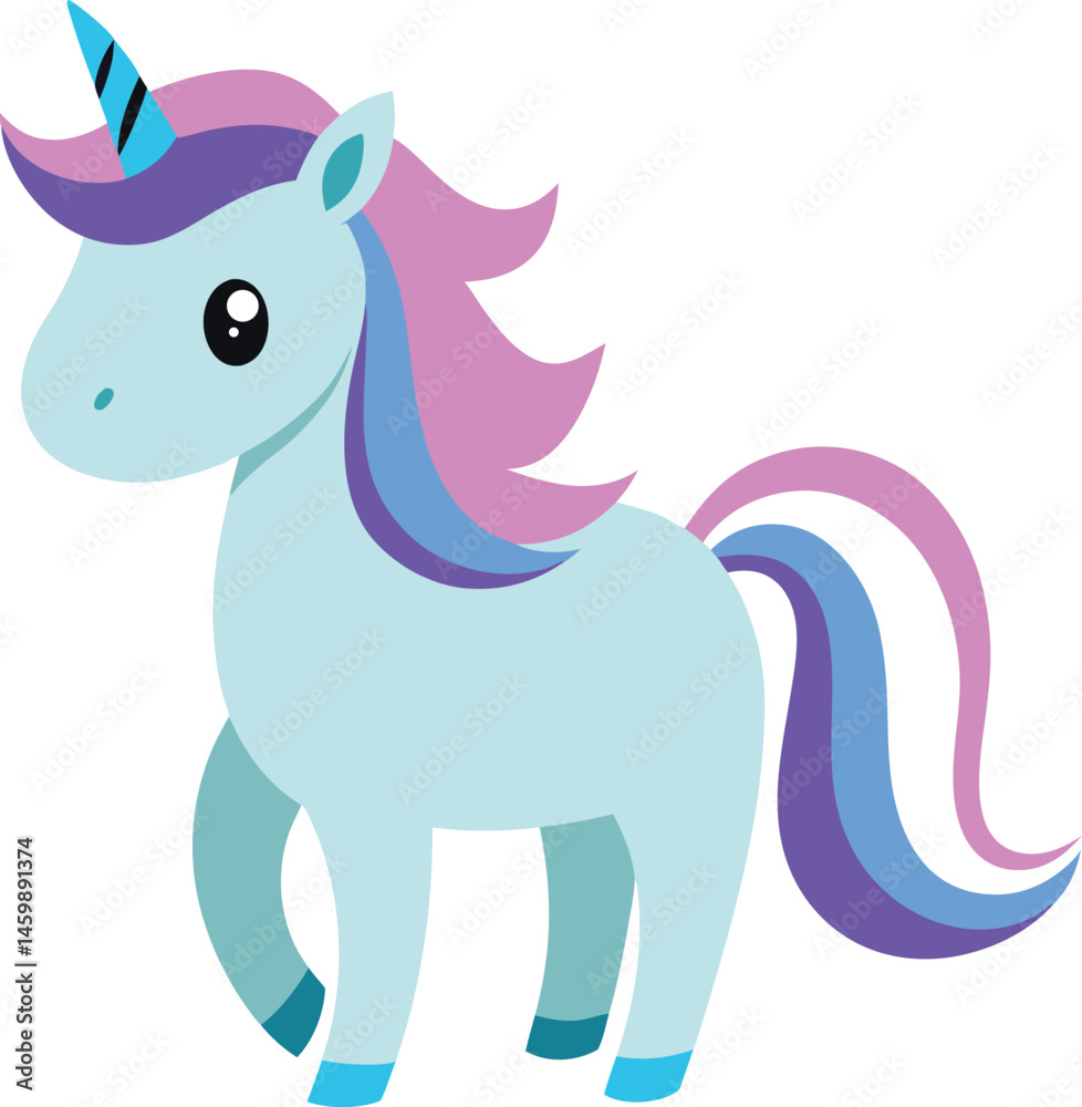 Fototapeta premium unicorn icon vector illustration 