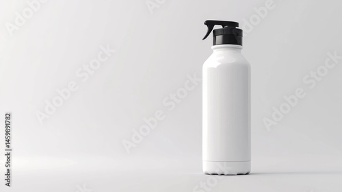 Blank white bottle with spray top