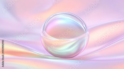 A soft ethereal iridescent reflection