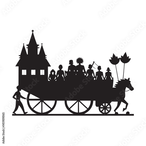 Chariot Festival Ride Procession Art