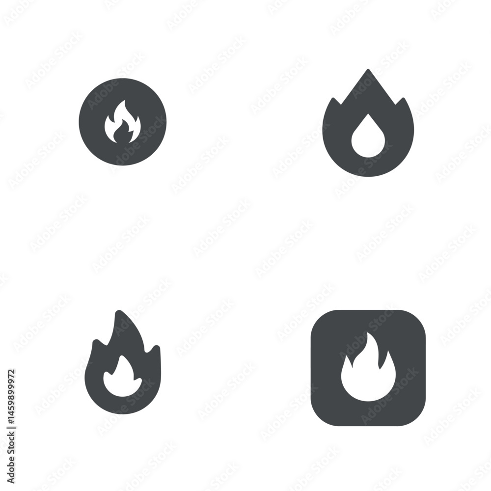 Ember icon sheet, vector icons, simple shapes Ember icon sheet, vector icons, simple shapes