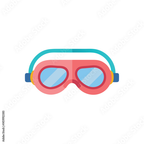 swimming goggles isolated on white background