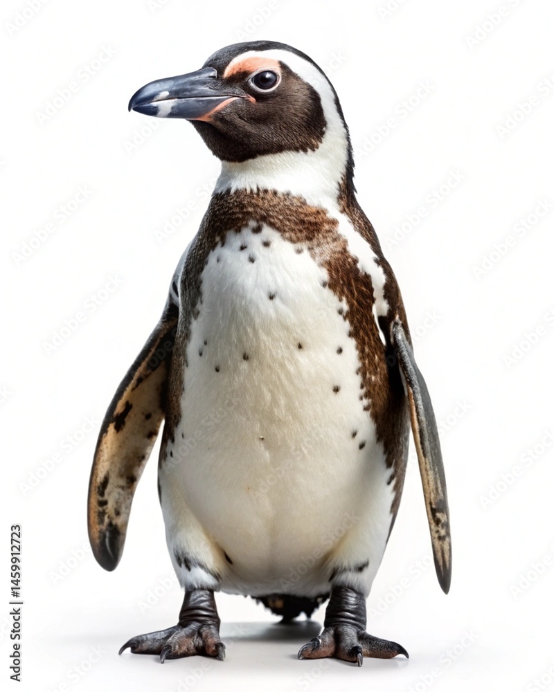 Fototapeta premium african penguin isolated on white background