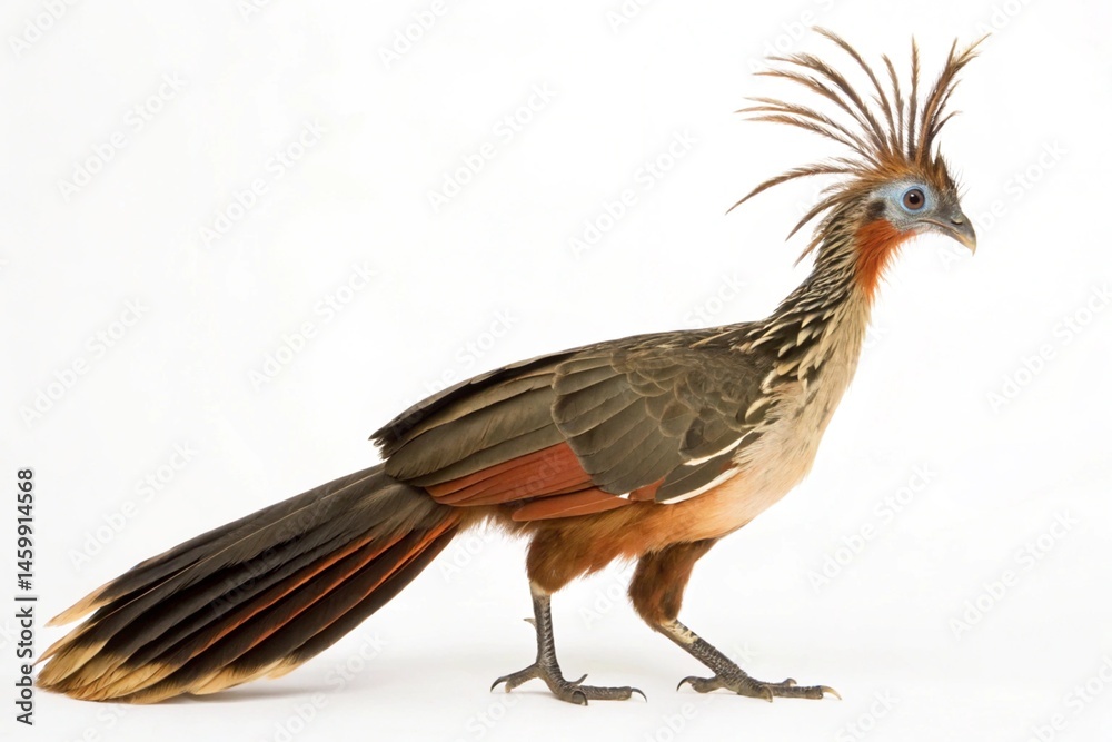 Fototapeta premium hoatzin isolated on white background