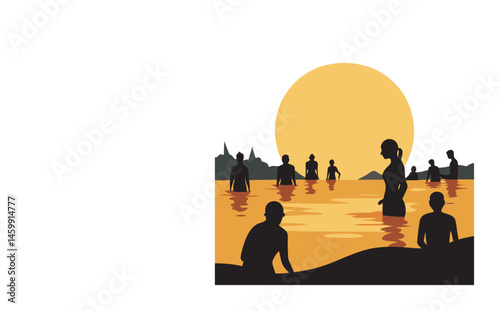 Photography Sacred Ganges Bath At Sunrise Ritual