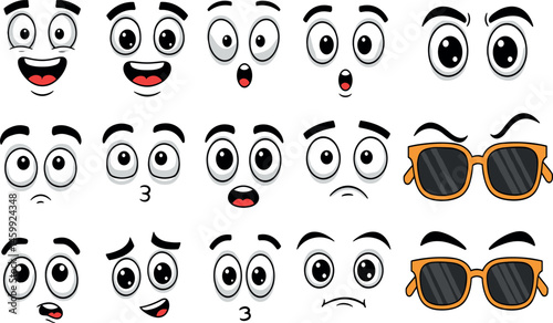 Retro leg, hand and face. Comic groovy hands in gloves, vintage legs and foot in shoes and funny emotion. Different poses arm and feet. Body parts mascot.