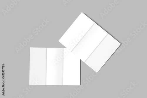 design trifold brochure blank mockup