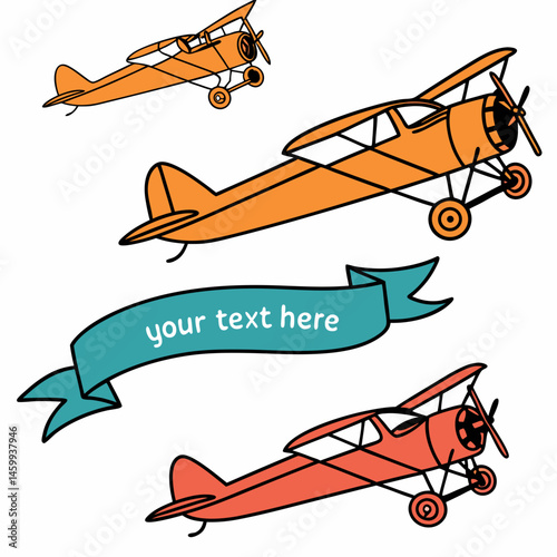 vector illustration of airplane