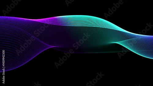Abstract Colorful Wave Background Vibrant Gradient Design